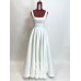 Rochie din tafta Duchesse ivory, cu decolteu patrat